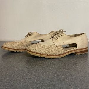 ⚡️SOLD⚡️ Ann Marino Cream Leather Loafers Vintage Flats